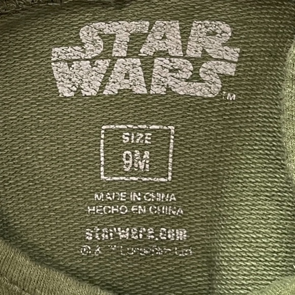 Star Wars‎ Baby Yoda Onesie Size 9M - Picture 7 of 8